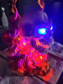 Skull in Flames
