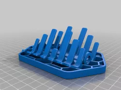 Soap holder drainer with vertical prongs