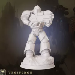 Space Infantry warrior with gun 