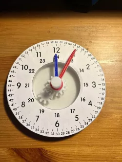 Teach a child to tell the time (printable dial)