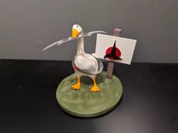 Untitled Goose with Klingon Bat'leth