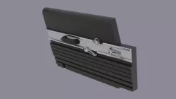 Updated Kenner The Real Ghostbusters Ecto-1 Interior Door Panel with Window Cranks, Door Handle, and Arm Rest
