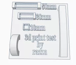 3d print bridging test