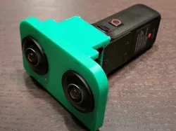 3D printed 3D/VR180 case for Insta360 ONE RS 1-Inch 360