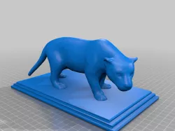 Cheetah Display Statue