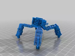 Combat four leg mech