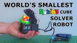DIY World's smallest Rubik's cube robot