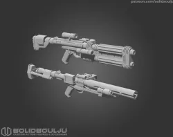 E-11D & E-22 Blasters For 3.75 and 6 inch figures