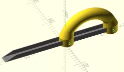Ergonomic Hand Weeder using Aluminum Angle or C-Channel Stock