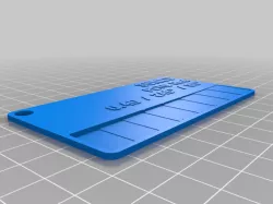 Filament Sample Card - SUNLU PETG Red