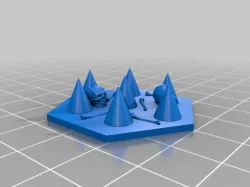 Gloomhaven Tile Hex - Spike Pit