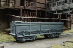 H0 iron ore car (high sides, brake cab)