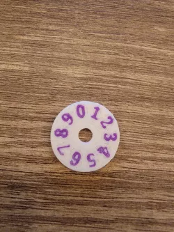Inlaid dials for Three Dial Hit Point Counter