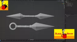 Kunai With Ring And Double Sided