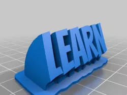 LEARN vertical print