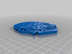 Lion Line Art - modern wall art 3d print file