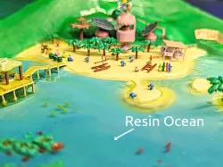 Mario Sunshine:  3D Printable Gelato Beach