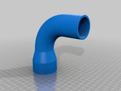 My Customized Vacuum Hose adapter, REMIX added bent pipe for miter saw
