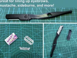 Precision Razor, holds disposable double-edge razor blades