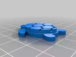 Simple Turtle Keychain