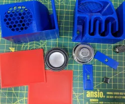  Simplified compact and easy to print 40mm back horn speaker (backhorn)