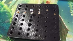Testboard for metal threads in 3D prints 