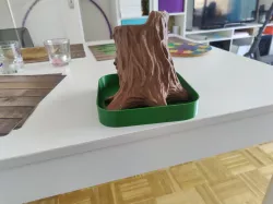Tree Stump Planter Plate