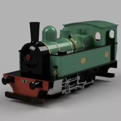 Tubize Type 104 Industrial steam locomotive HO scale 1:87