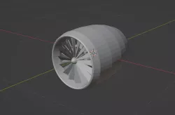Turbofan jet turbine engine