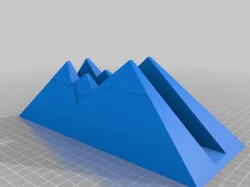 Vertical Laptop Holder - Mountain Look (iPad + keyboard)
