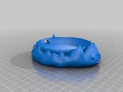 Calcifer Google Nest Mini stand [FIXED BASE]