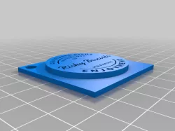 Calculated Risks In Pursuit of Maximum Enjoyment Keychain
