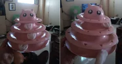 Cat Ball Toy (carousel not included; not a 3D print)