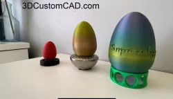Custom Surprise Egg with Text 3D