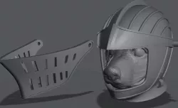 Dog knight head for Mythic Legions 2.0
