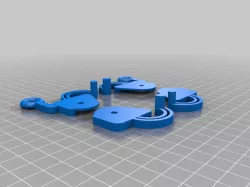 Ender 3/Pro/V2 Bed Knob Lock with Handle