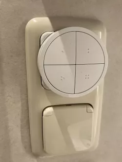 Hue Tap Dial base plate for Busch Jäger light switch