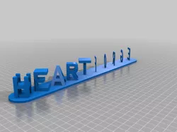 My Customized Dual Letter Blocks Illusion Customizer heartforge