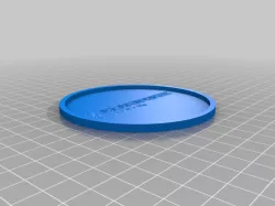My Customized Lithopane Coaster -heartforge