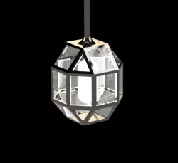 Octogonal lamp frame