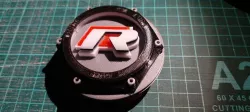 R-LINE logo in Sport technic alloys