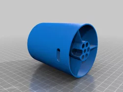 RC EDF Thrust tube / Nozzle. 70mm.