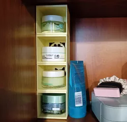 Stackable face cream organizer 