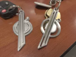 Star Wars Chandrila Star Cruiser Key Chain / Luggage Tag
