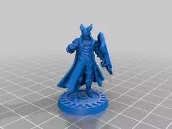 Warforged artificer\sorcerer with shield