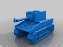 Wonky retro futuristic tank