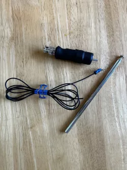 Base-Loaded Compact Vertical Antenna for Elecraft KX2 similar to AX1/AX2