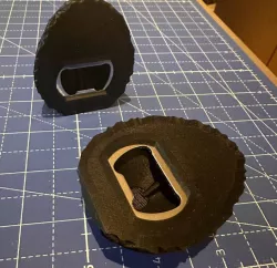Bottle opener egg with a magnet