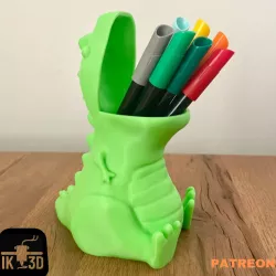 Chubby T-Rex Dino Pencil Holder / Pot / Container