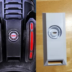 Commander Shepard Back Plate